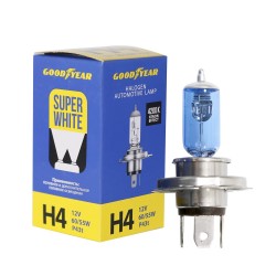 Галогенная лампа Goodyear Super White H4 GY014126, коробка